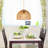 Petit luminaire suspendu 1 lumière Boho Rattan Dome