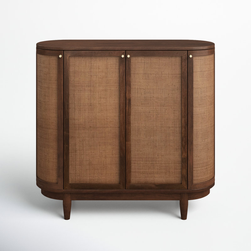 Salvatore Solid Wood Accent Cabinet, Brown