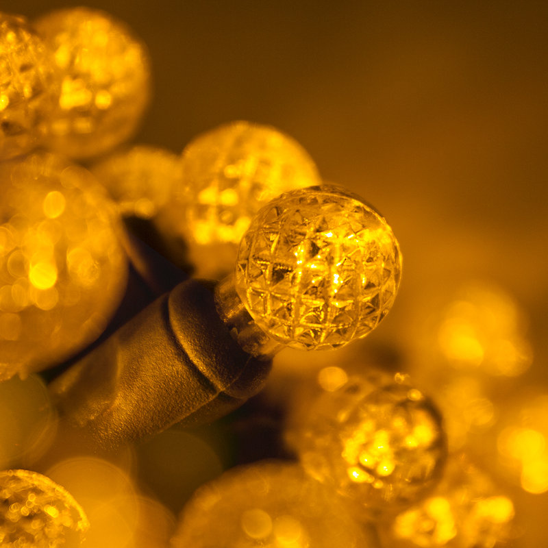 70 Light LED Mini Globe String Lights, Gold