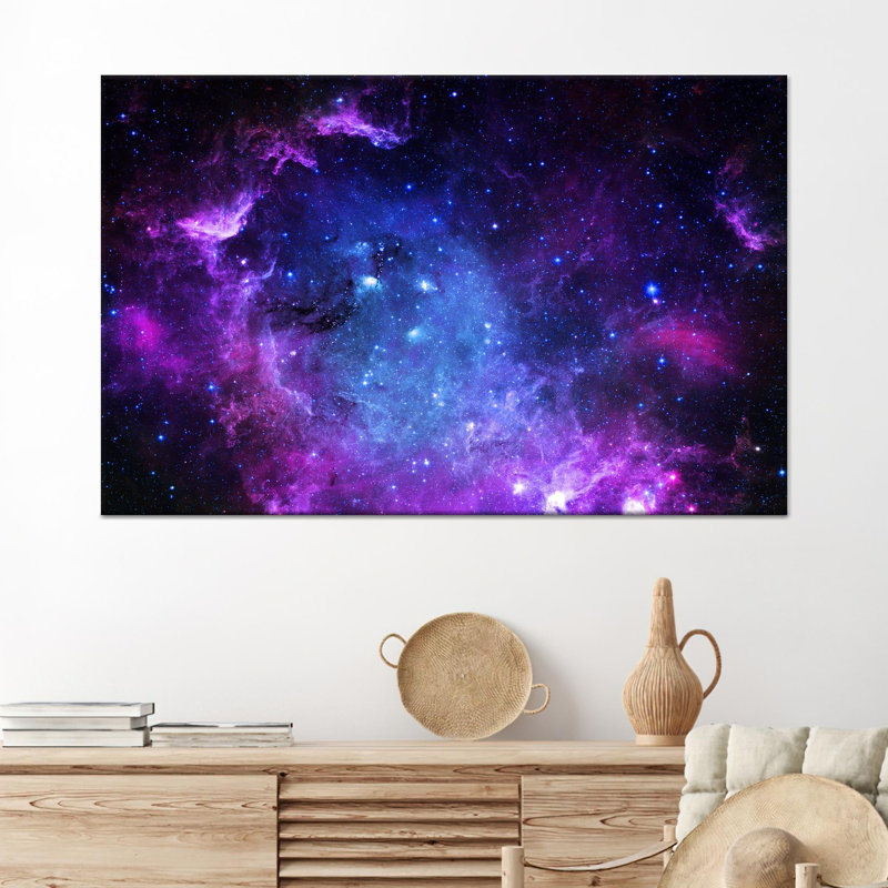 Impression sur toile de paysage de ciel étoilé imprimé - Art mural nature élégante, 1P, 23,7 po H x 31,6 po l