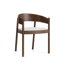 Maplen Walnut Effect Sold Wood Dining Chair-327615907