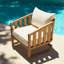 Aruba Outdoor Teak Lounge Chair