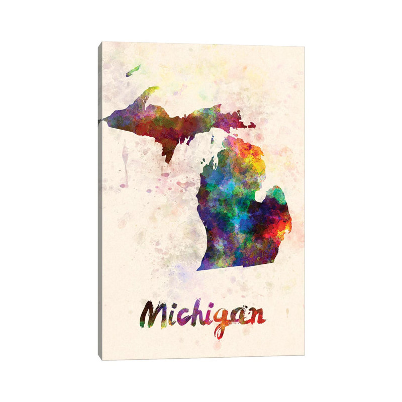 Michigan by Paul Rommer - Wrapped Canvas Gallery-Wrapped Canvas Giclée, 66.04 cm H x 45.72 cm W