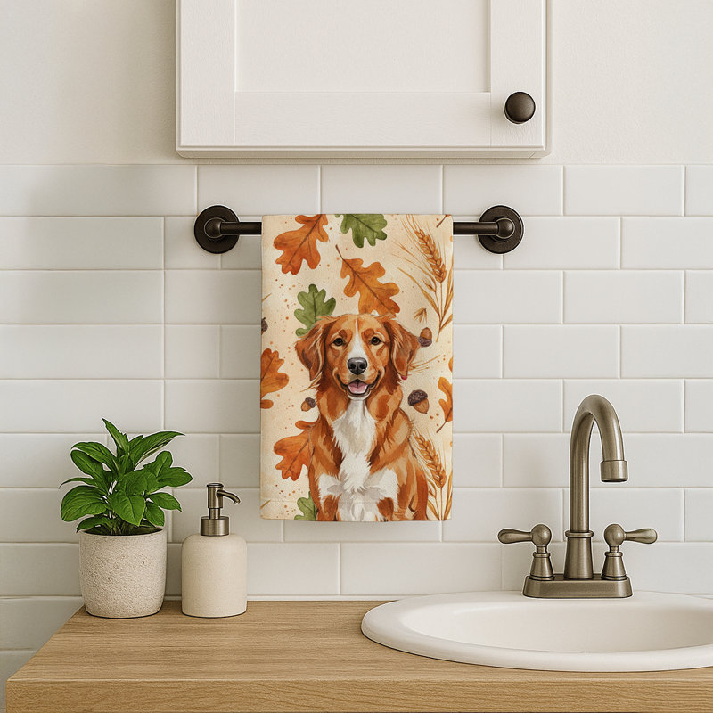 Serviette de cuisine tricolore Sheltie, Orange Nova Scotia Duck Tolling Retriever