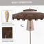 Parasol de patio polyvalent avec caractéristiques avancées pour une protection ultime contre le soleil-7102189