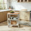 Cucina Culinarte Kitchen Cart with Maple Top