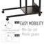 Bureau debout mobile, hauteur réglable 31,5 pouces