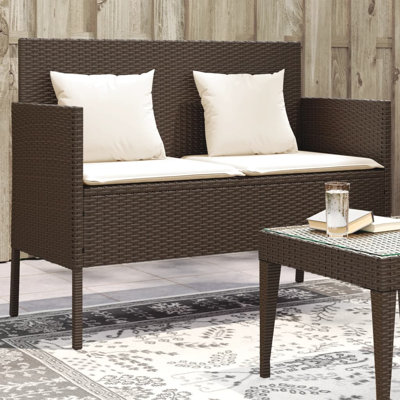 Banc de patio avec coussins Vidaxl