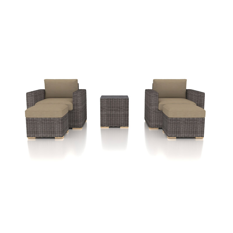 Dune Outdoor 5 - Piece Conversation Set, Canvas Heather Beige Sunbrella® Canvas