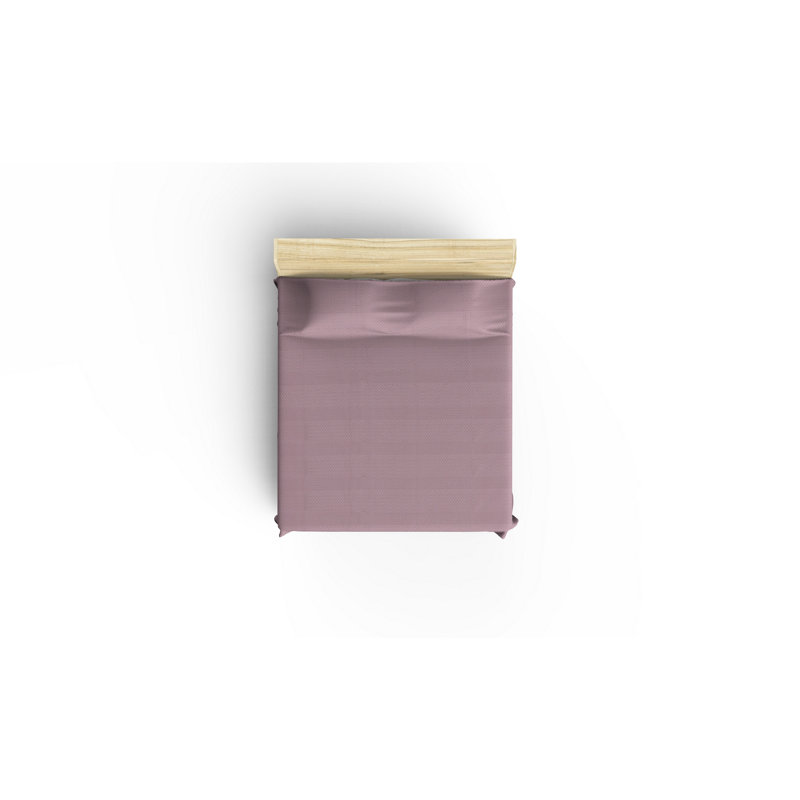 Handmade Double Pique Bedspread, 100% Cotton, 86.6 x 94.5 inches | 340 GSM, Non-Elastic, Machine Washable (30°C) | Elegant Purple Color with Fringe Design, Perfect for Cozy Bedrooms & Stylish Decor