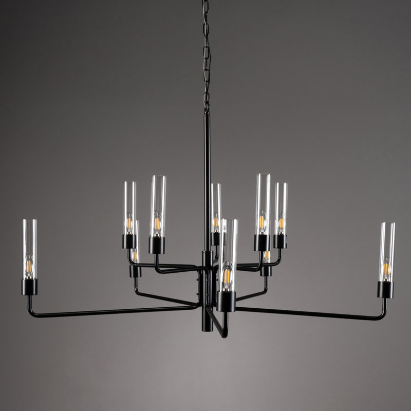 10 - Light Candle Style Sphere Chandelier