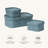 Corrugated Paper Rectangular Storage Box With Vegan Leather Lid Set 3-250782364