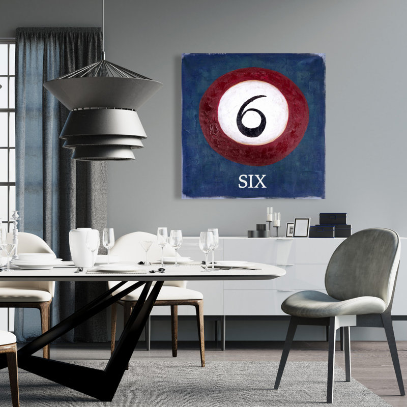 Billiard Ball No6 - Toile de bureau industrielle pour la décoration intérieure