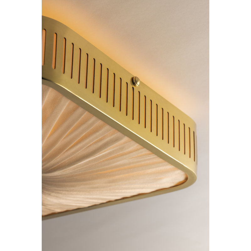 Henri Semi Flush by Augusta Hoffman x HVL, 4.75" H x 14.5" W x 14.5" D, 4 Lights