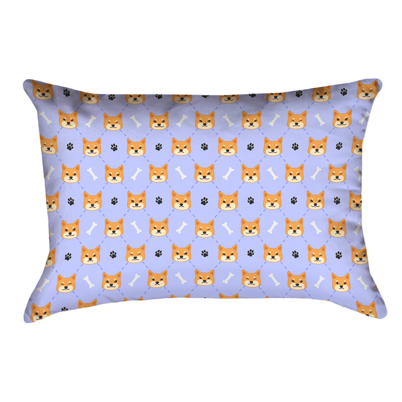 Coussin Katelyn Elizabeth, Simili suède, Pervenche