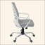 Chaise de bureau, hauteur réglable, pivotante, ergonomique, accoudoirs, bureau d'ordinateur, travail, filet gris, métal chromé, contemporain, moderne-1550938366-1550938365