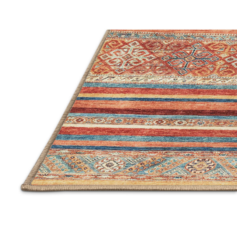 Anilyah Striped Indoor Rug, Rectangle 5' x 7'