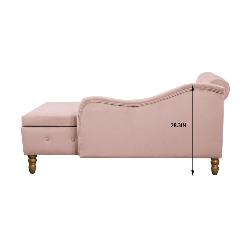 Chaise longue moderne Modern Living, Rose