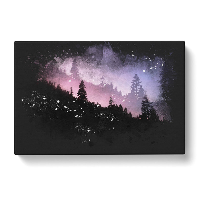 Purple Forest - Wrapped Canvas Print, 35cm H x 50cm W x 3cm D