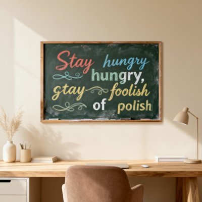 Stay Hungry Stay Foolish Of Polish