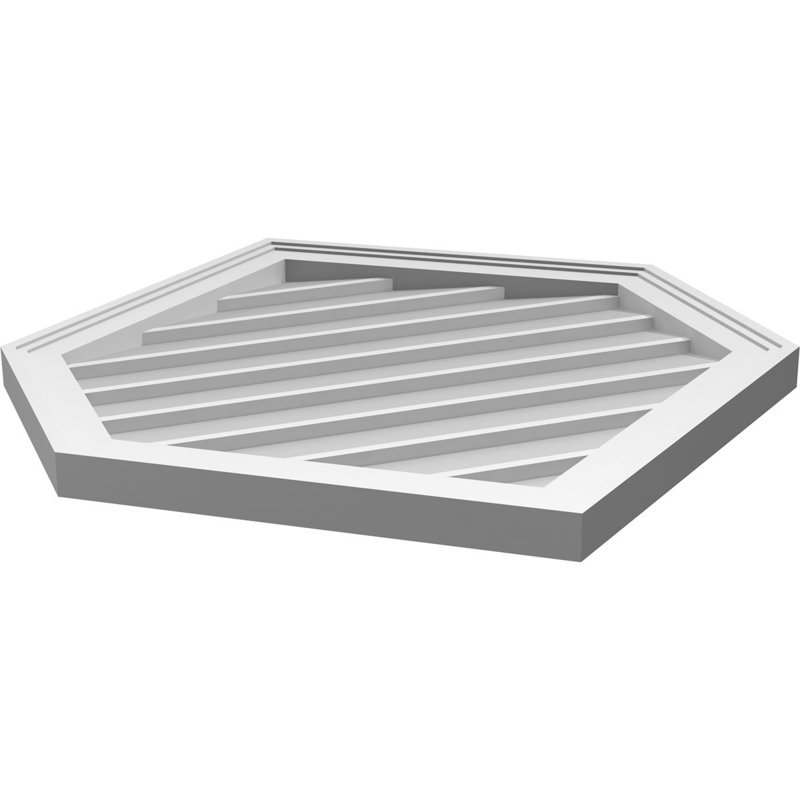 Ventilé vertical à pignon vertical en uréthane 9/12, H 30 po x l 26 po x P 1,5 po
