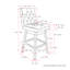 Tabouret de comptoir 26,5 po Sapphira-719739715