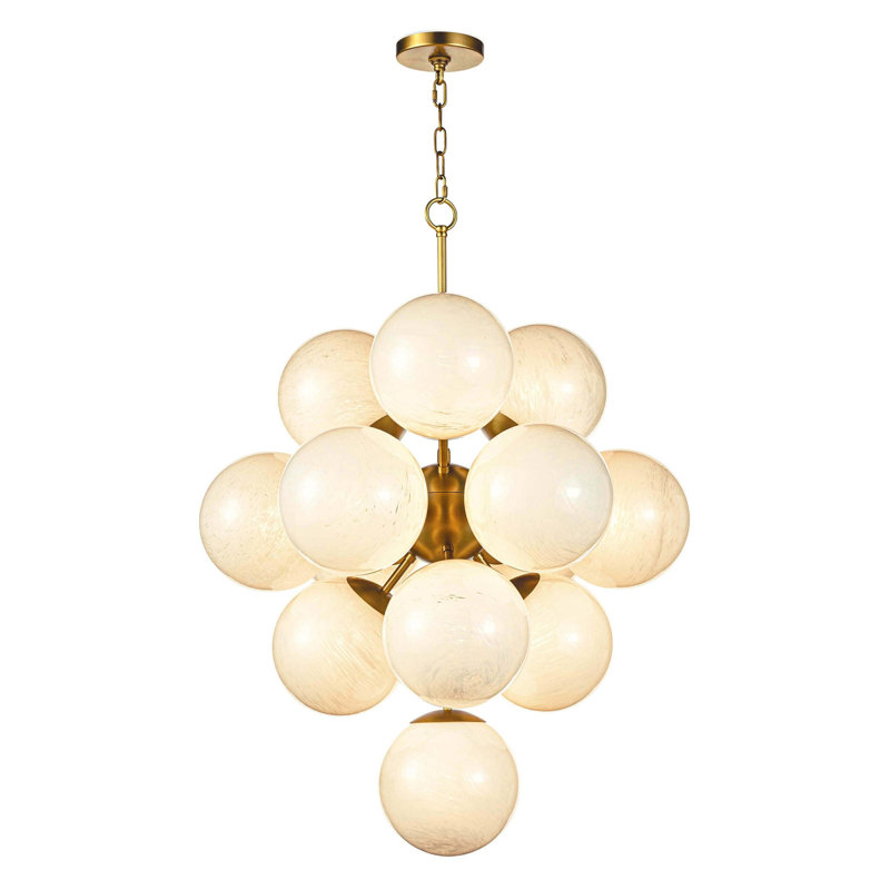Lustre La Dame, Laiton naturel