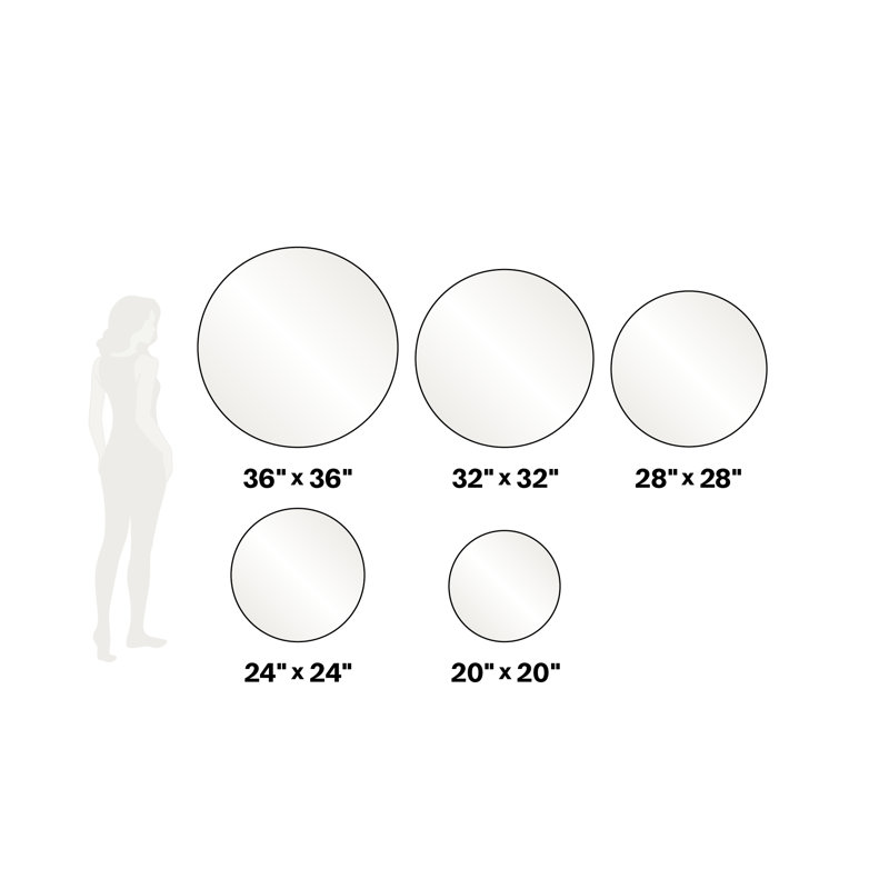 Modern & Contemporary Bathroom/Vanity Mirror, Satin Brass