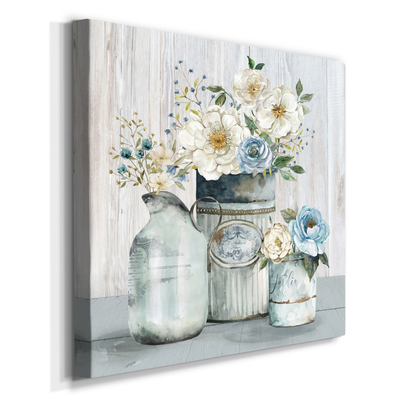 " French Garden Flowers II ", 24" H x 24" W x 1" D