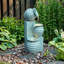 Fontaine d'extérieur 30,3 "en polyrésine avec lumières DEL