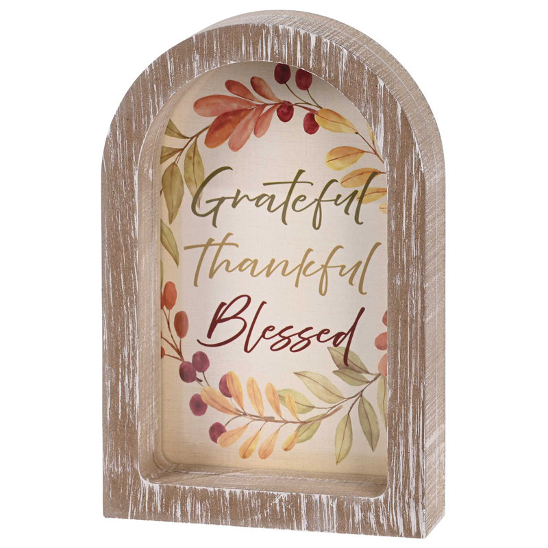 Framed Arch Grateful Thankful Blessed