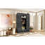 Arbre d'entrée 85,2 po avec banc et 3 crochets, armoire de rangement moderne avec 4 portes, 1 tiroir et tablettes réglables pour le couloir, le vestibule et le salon-1092921129