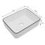 Lavabo vasque de salle de bain rectangulaire en argile réfractaire 19 po Lofeyo-107770983
