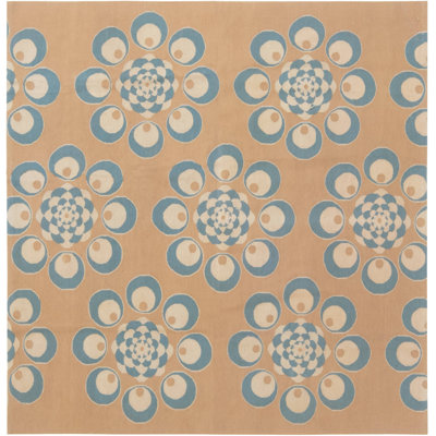 Tapis bleu / brun Modern Modern