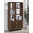Plasencia 71-Inch 3-Shelf Cabinet Bookcase Walnut