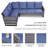 Naresa 5 - Person Patio Conversation Set with Cushions-790704056