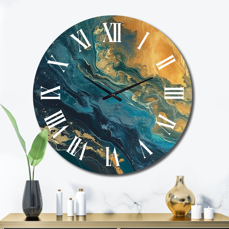 Domenick - Horloge murale abstraite, Très grand