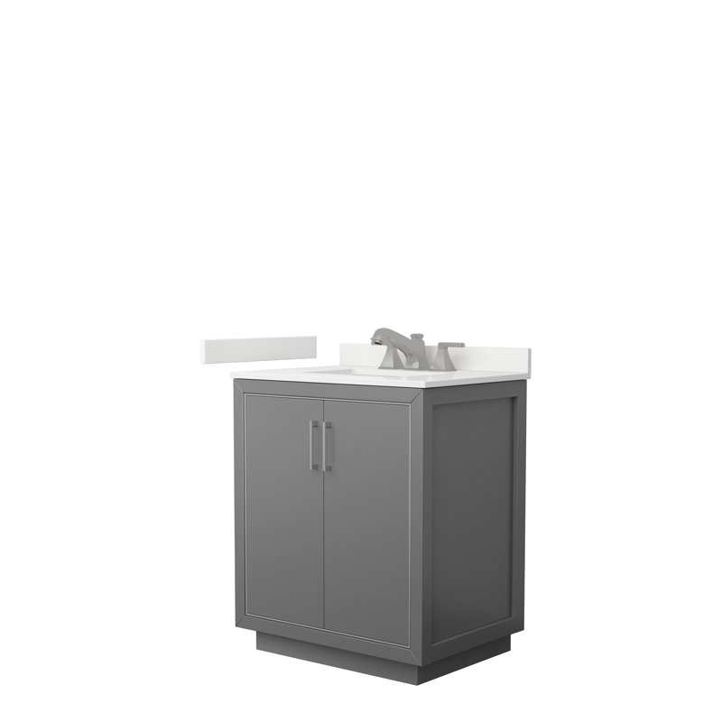 30'' W Single Vanity, WDX13347, Dark Gray, Matte Black