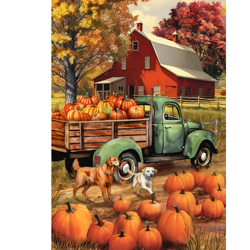 Drapeau de la ferme d'automne