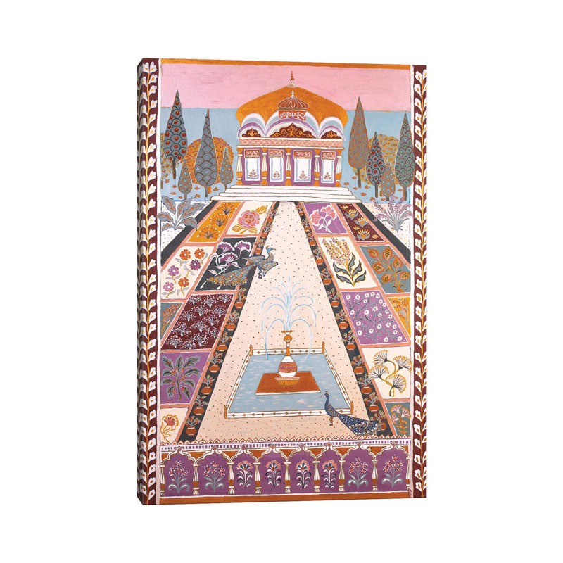 The Maharadja’s Garden 1 Piece Wrapped Canvas Wall Art, 66.04 cm H x 45.72 cm W x 3.175 cm D