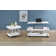 Dunia 2-Piece Coffee And End Table Set White High Gloss