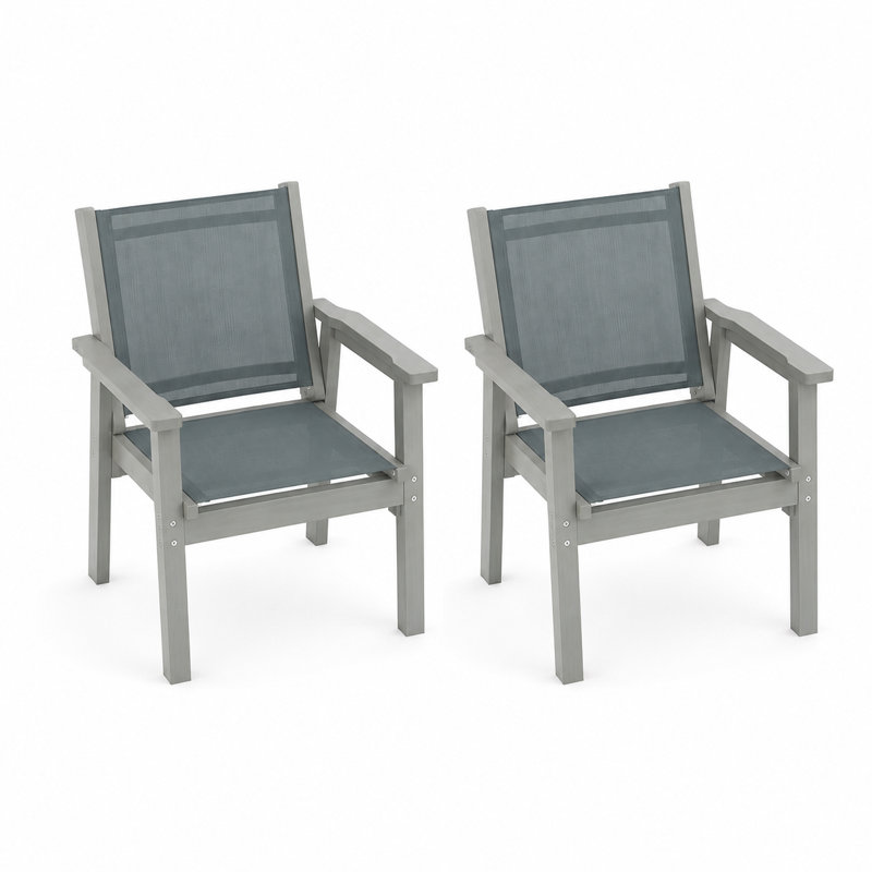 Chaises de salle à manger d'extérieur Lechner en PEHD, Grey