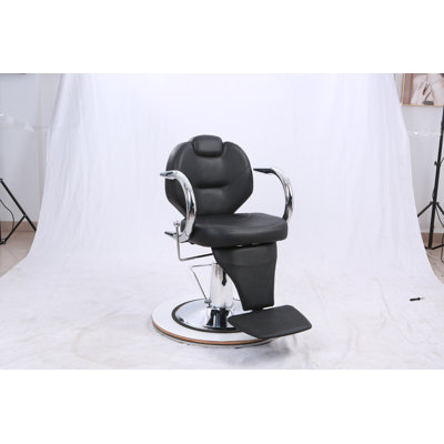 Fauteuil de salon pour coiffeur, fauteuil de salon inclinable et pivotant à 360 ° avec appui-tête réglable, pompe hydraulique robuste, fauteuil de coiffeur pour coiffeurs et esthéticiennes