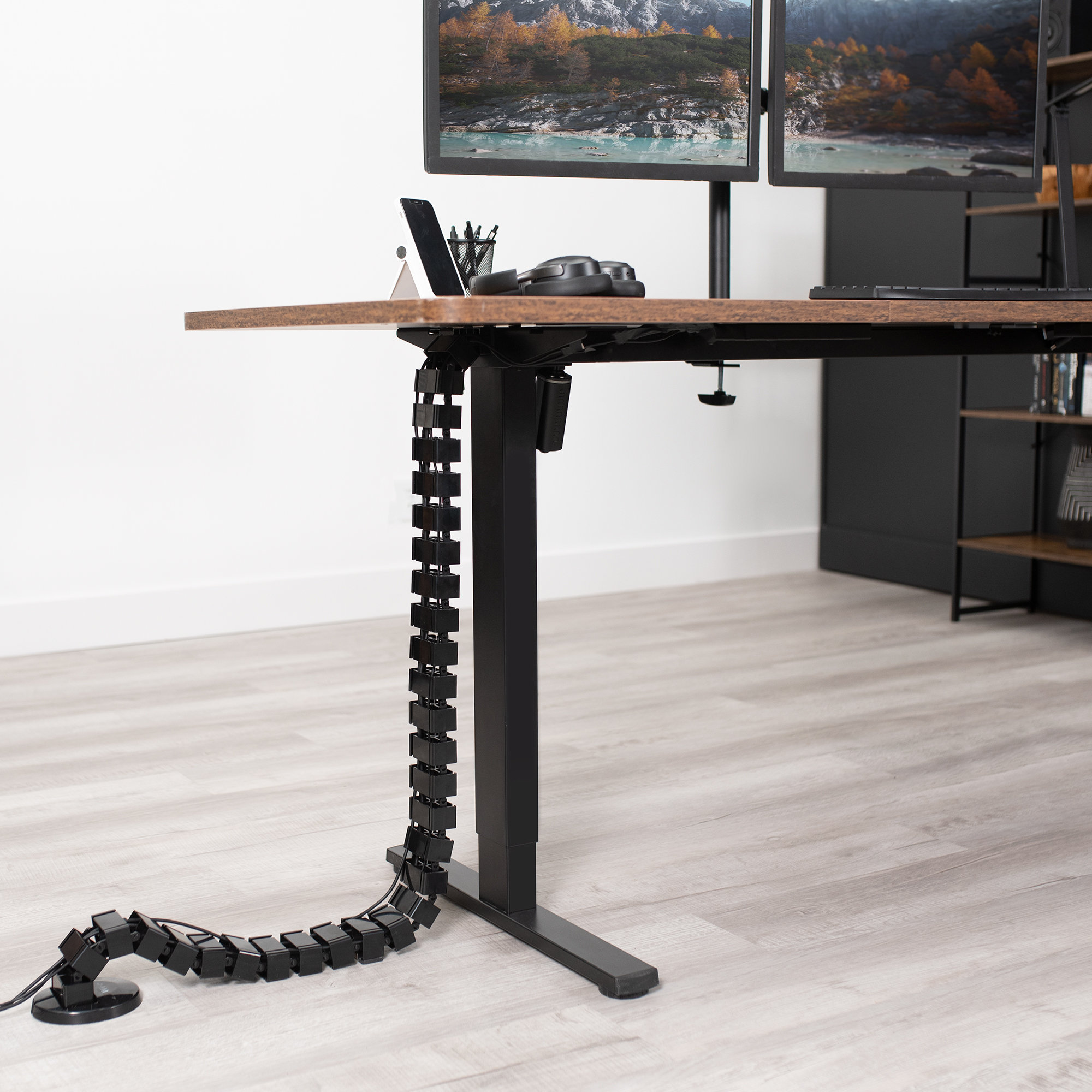 VIvo White Under Desk Cable Management Tray