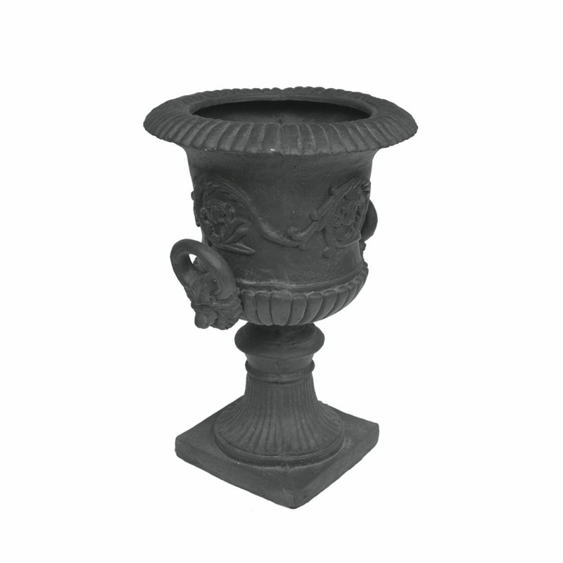 Outdoor Urn Planter, Antique Gray