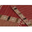 Scandinavian Wool Geometric Area Rug in Red, Pink