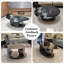 Table basse ovale minimaliste en acier inoxydable avec plateau en pierre noire super-cristallisée-1776736096