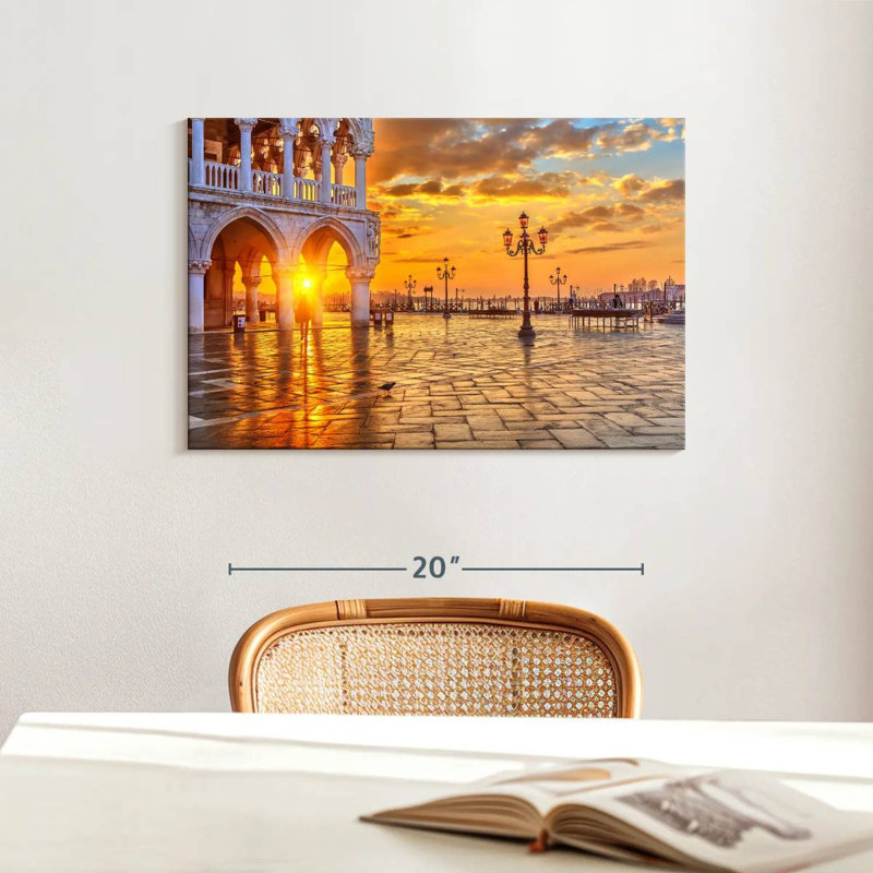 Lilie Venice Golden Sunrise, 16" H x 24" W