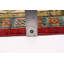 Tapis rouge en laine noué à la main de conception unique 6 pi 2 po x 8 pi 8 po New Age Finest Ghazni