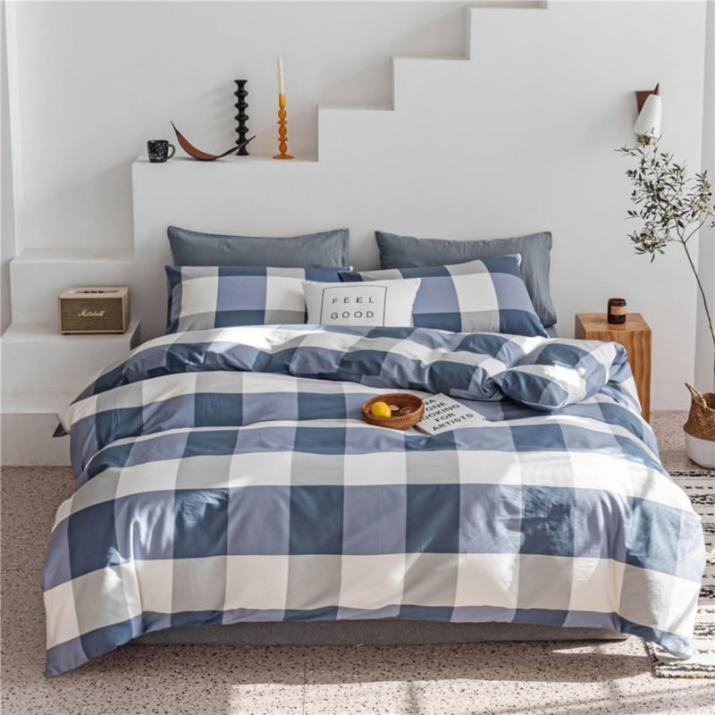 Microfiber Modern Style Comforter Set, Full Comforter + 2 Standard Pillowcases